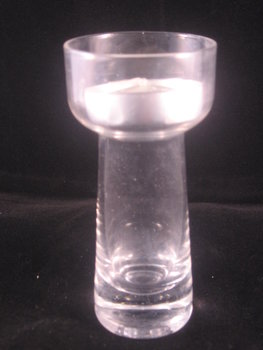 glas met kaarsje
